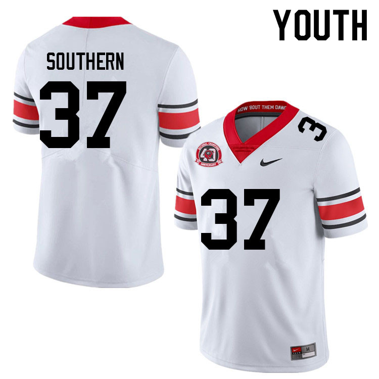 Youth #37 Drew Southern Georgia Bulldogs College Football Jerseys Sale-40th Anniversary